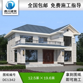 歐式二層別墅施工圖紙及效果圖_農(nóng)村自建別墅設(shè)計(jì),鼎川建筑