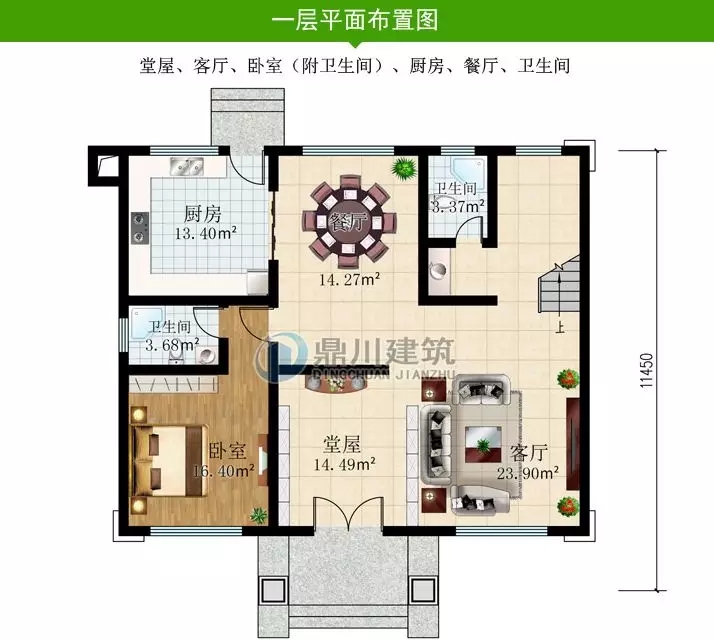7款廚房帶后門的農村別墅，適合農村的生活習慣，值得收藏！