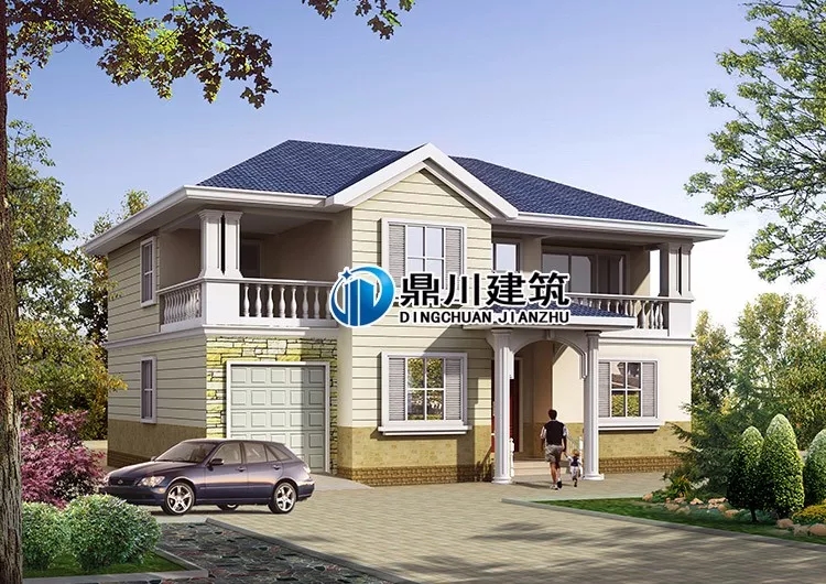 主體37萬的二層自建房設(shè)計(jì)，實(shí)拍美到爆，配上歐式構(gòu)件更有檔次！