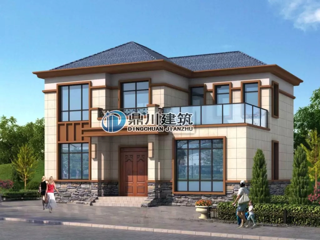 【新品】12×9 二層帶堂屋露臺經濟型小別墅，回村建只要26萬！