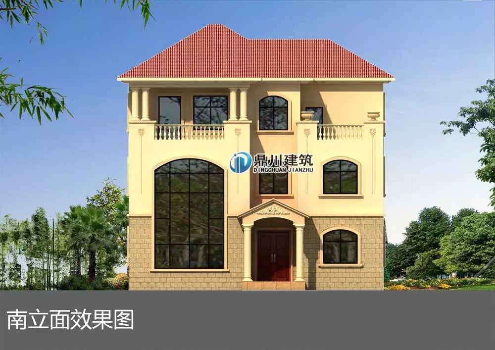 三層旋轉(zhuǎn)樓梯復(fù)式農(nóng)村別墅建房案例，大氣漂亮得不像話！