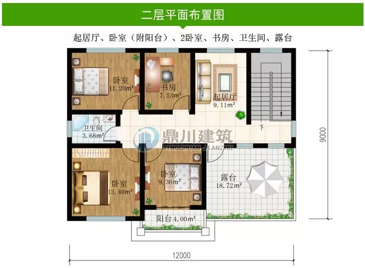 【新品】12×9 二層帶堂屋露臺經濟型小別墅，回村建只要26萬！