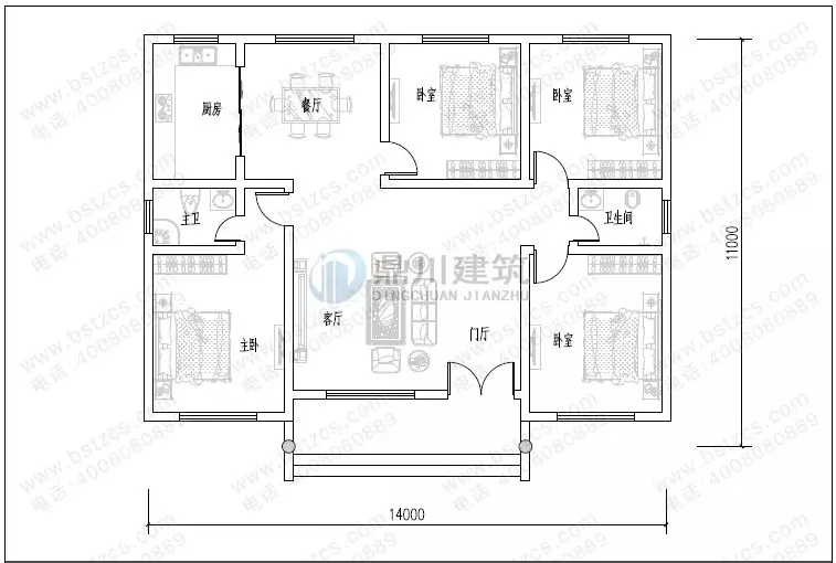 15萬就能建的一層農村別墅，精致大氣房間多，養老住家首選！